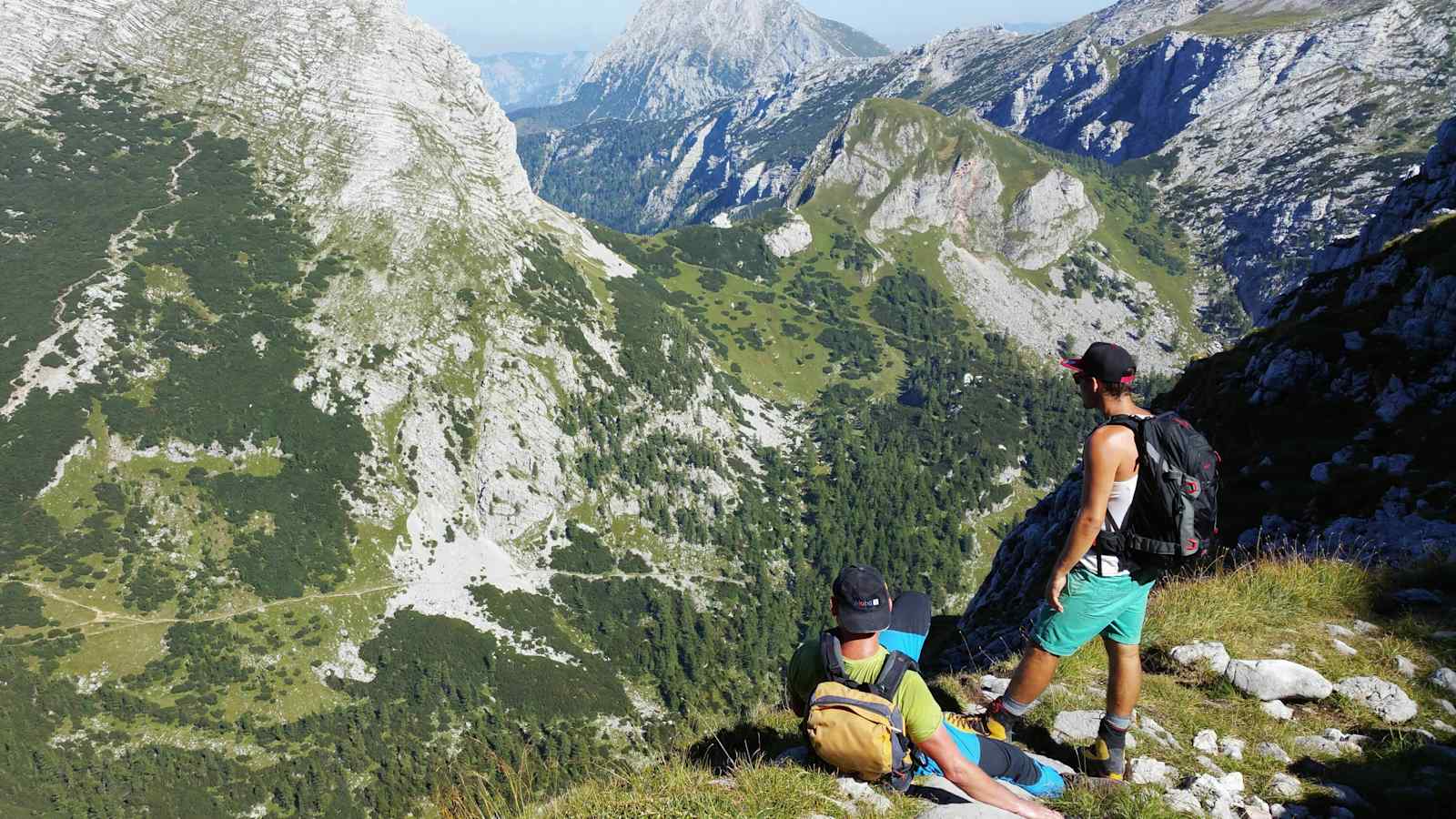 Im Gesäuse: Blick in die umliegende Bergwelt