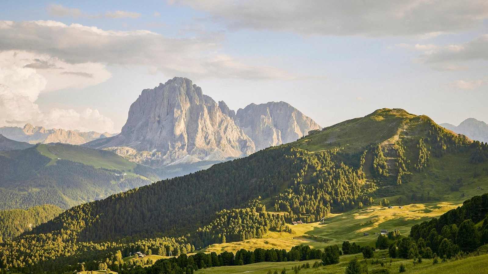 Der Langkofel bietet ein eindrucksvollen Panorama