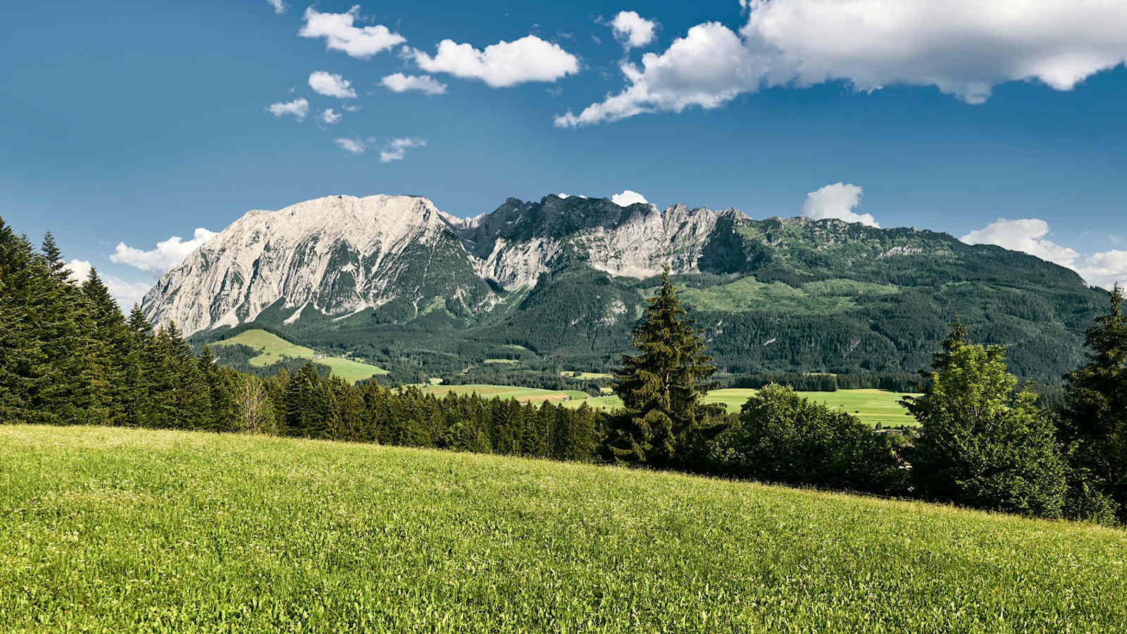 Der höchste freistehende Berg Europas, der Grimming