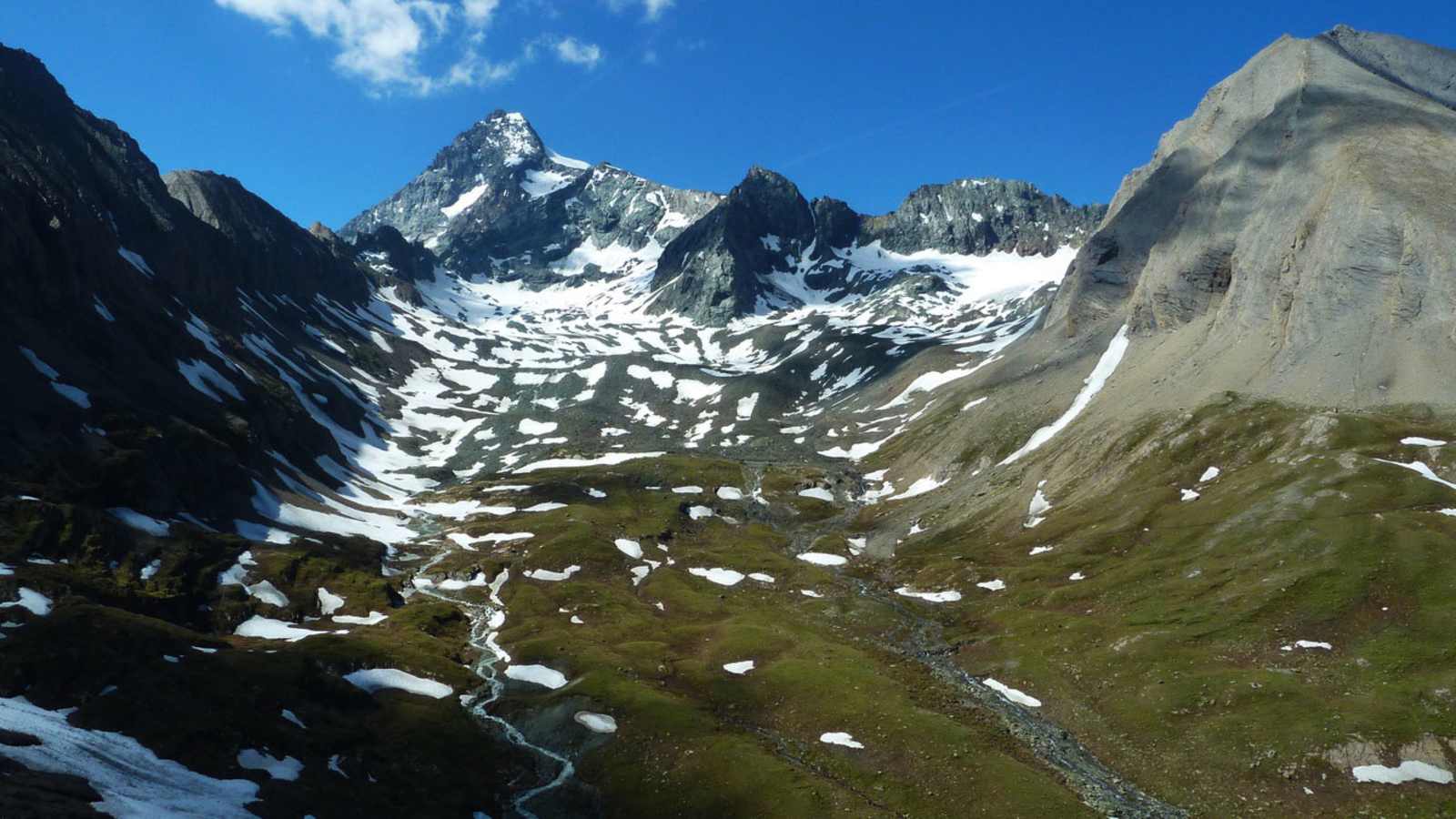 Salmhütte: Blick auf den Großglockner von der Kärntner Seite