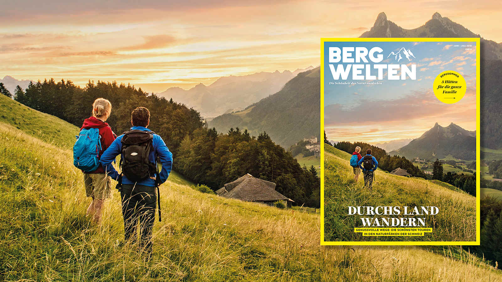 Cover des Bergwelten Magazins (Juni/Juli 2018)