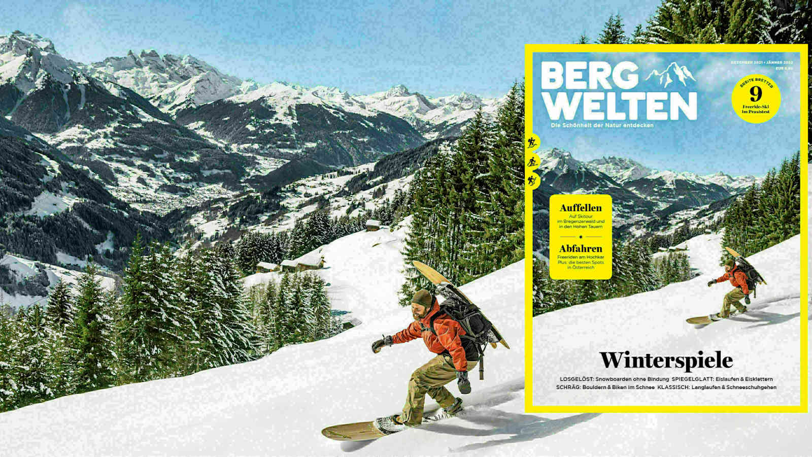 Bergwelten Magazin, AT-Ausgabe (Dezember 2021/ Jänner 2022) 