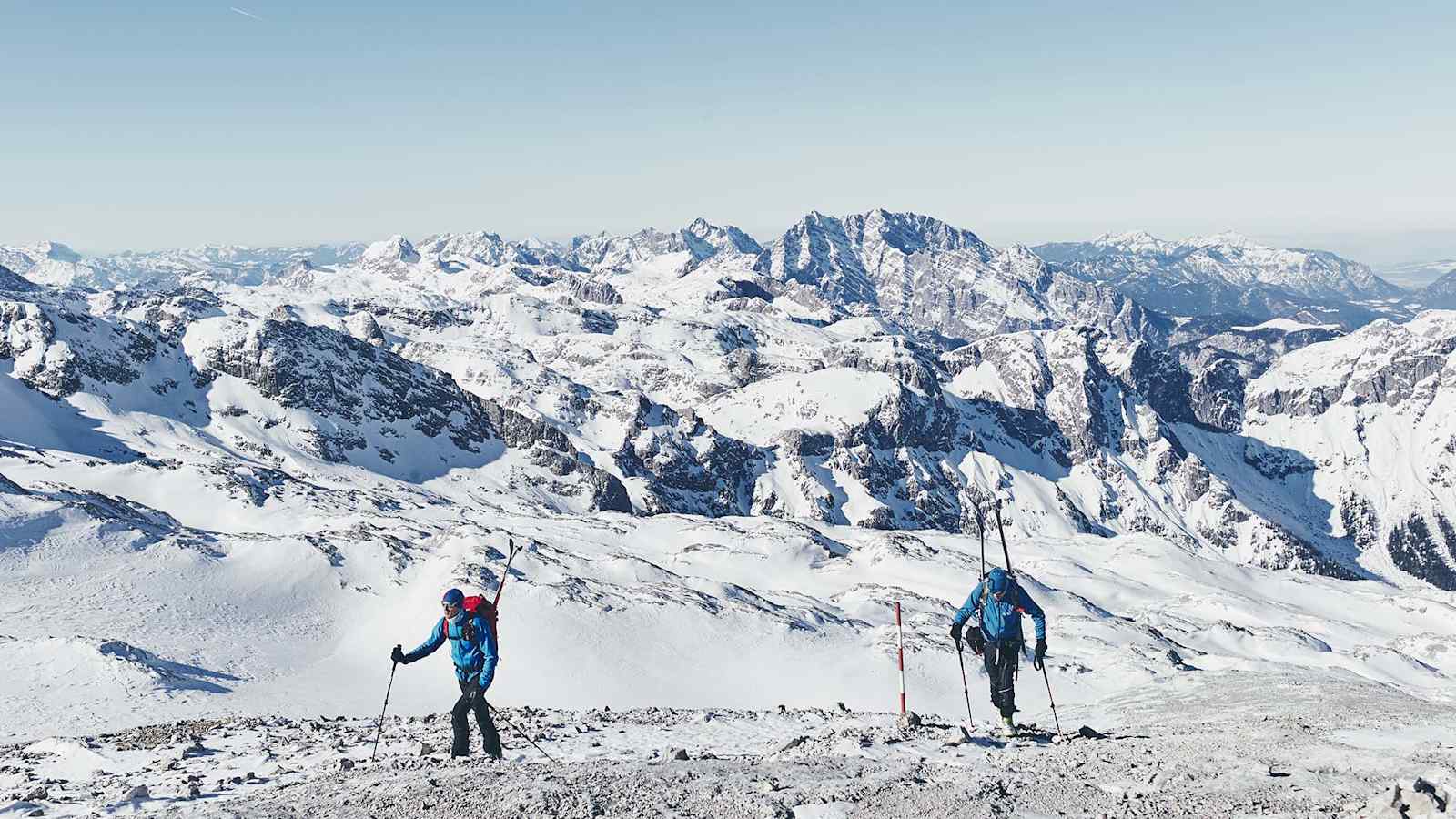 Die Gruppe beim Aufstieg auf den Hochkönig.