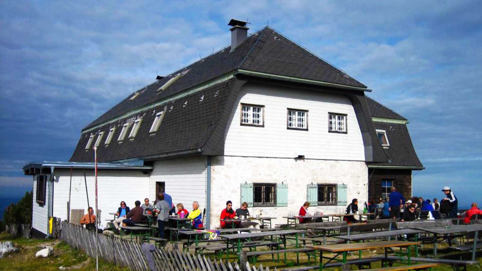 Das Hochleckenhaus in den Salzkammergut-Bergen in Oberösterreich