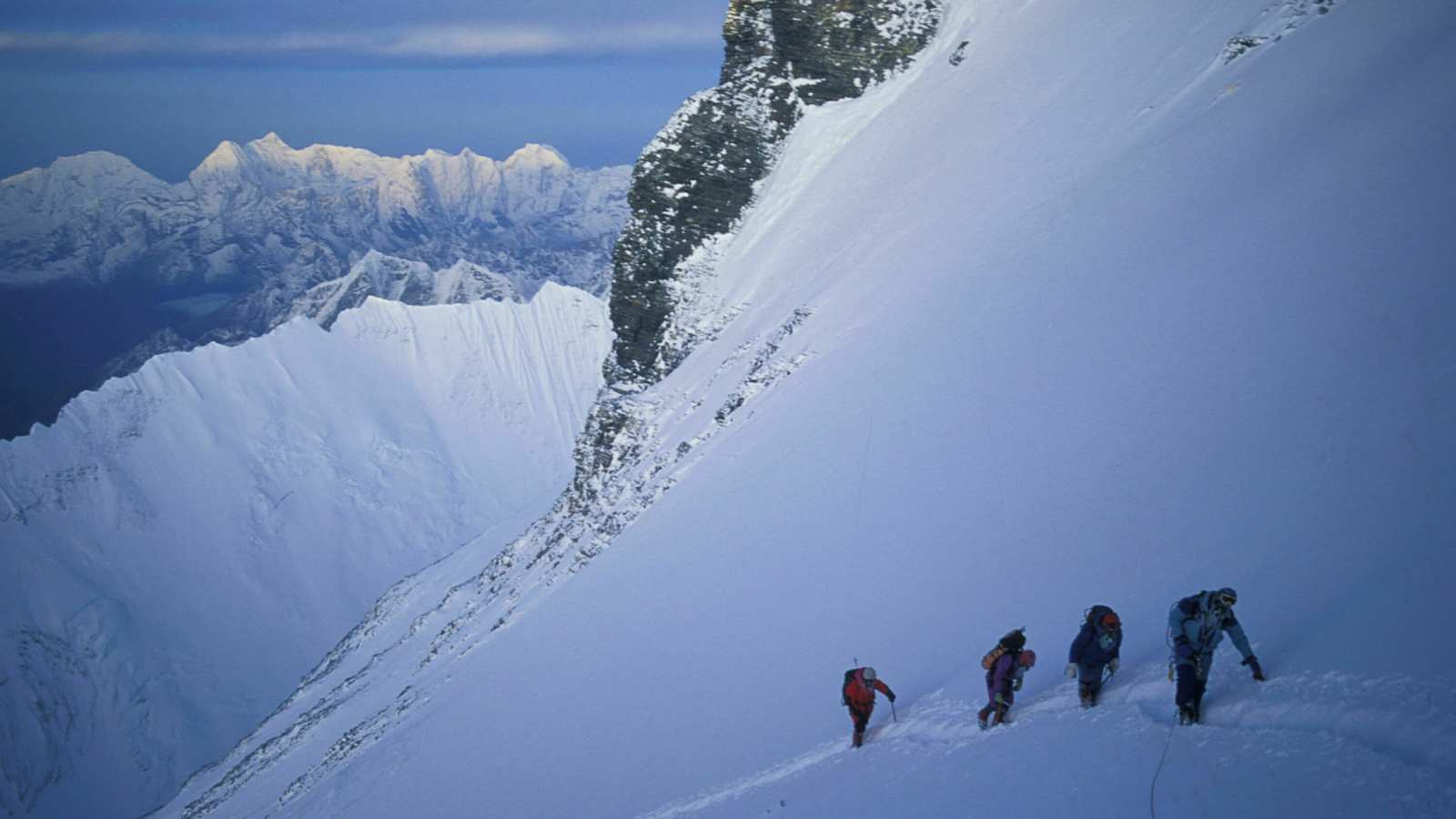 Höhenbergsteiger am Mount Everest