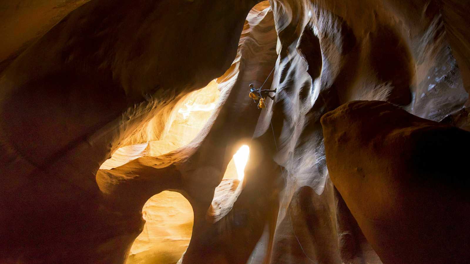 Kletterer Francois Silvestri im Zion National Park