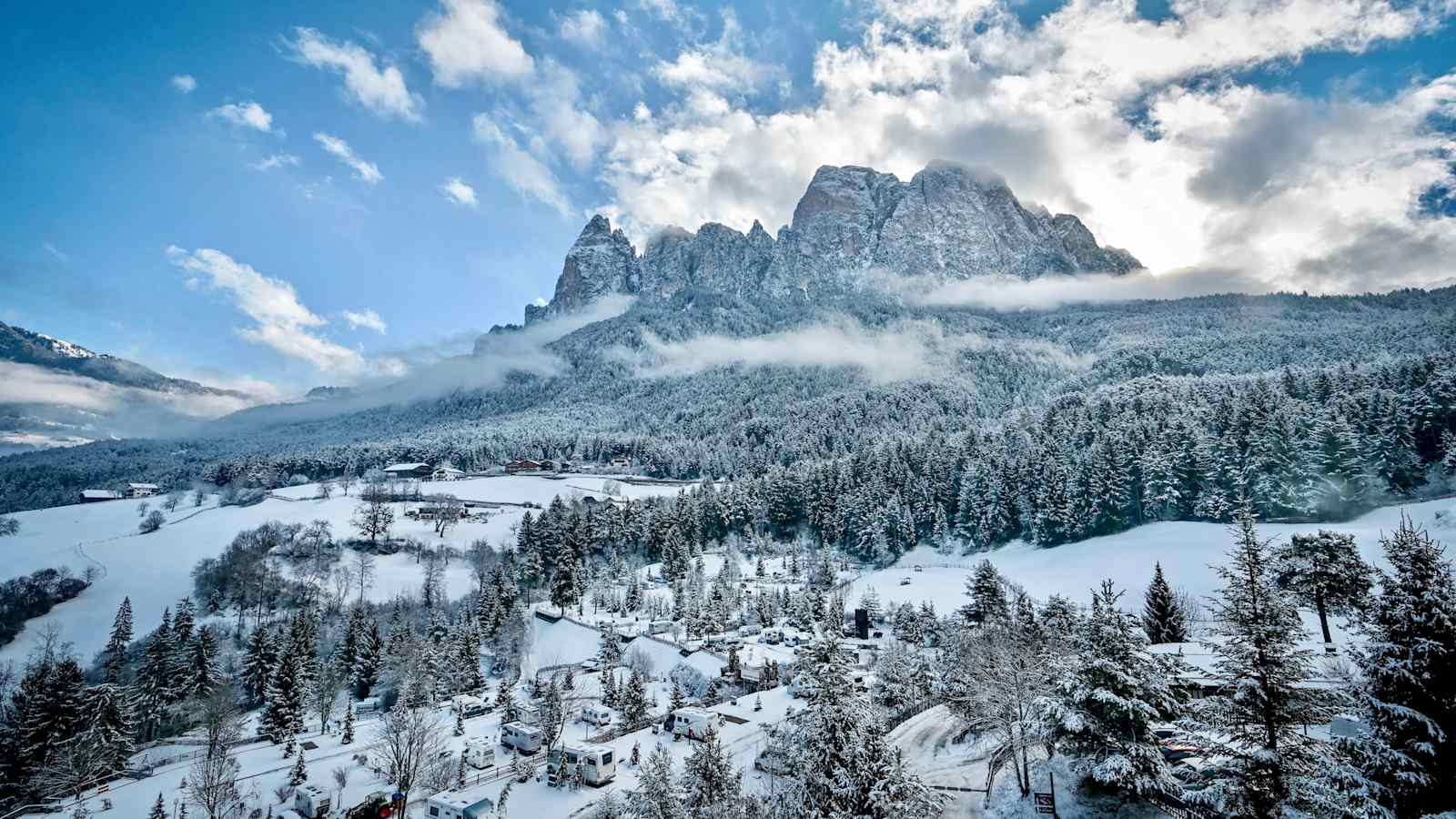 Wintercamping Camping Seiseralm, Südtirol