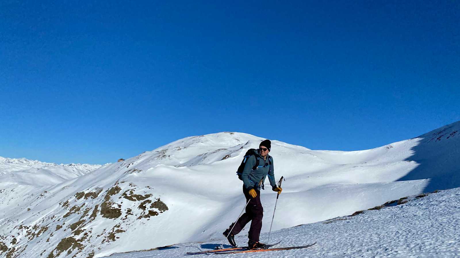 Der Fotograf Harald Wisthaler auf Skitour