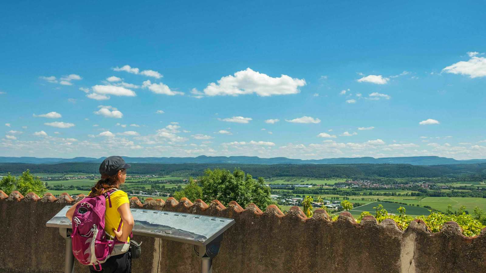 Kapellenwegle in Baden-Württemberg: Rundumsicht von der Wurmlinger Kapelle