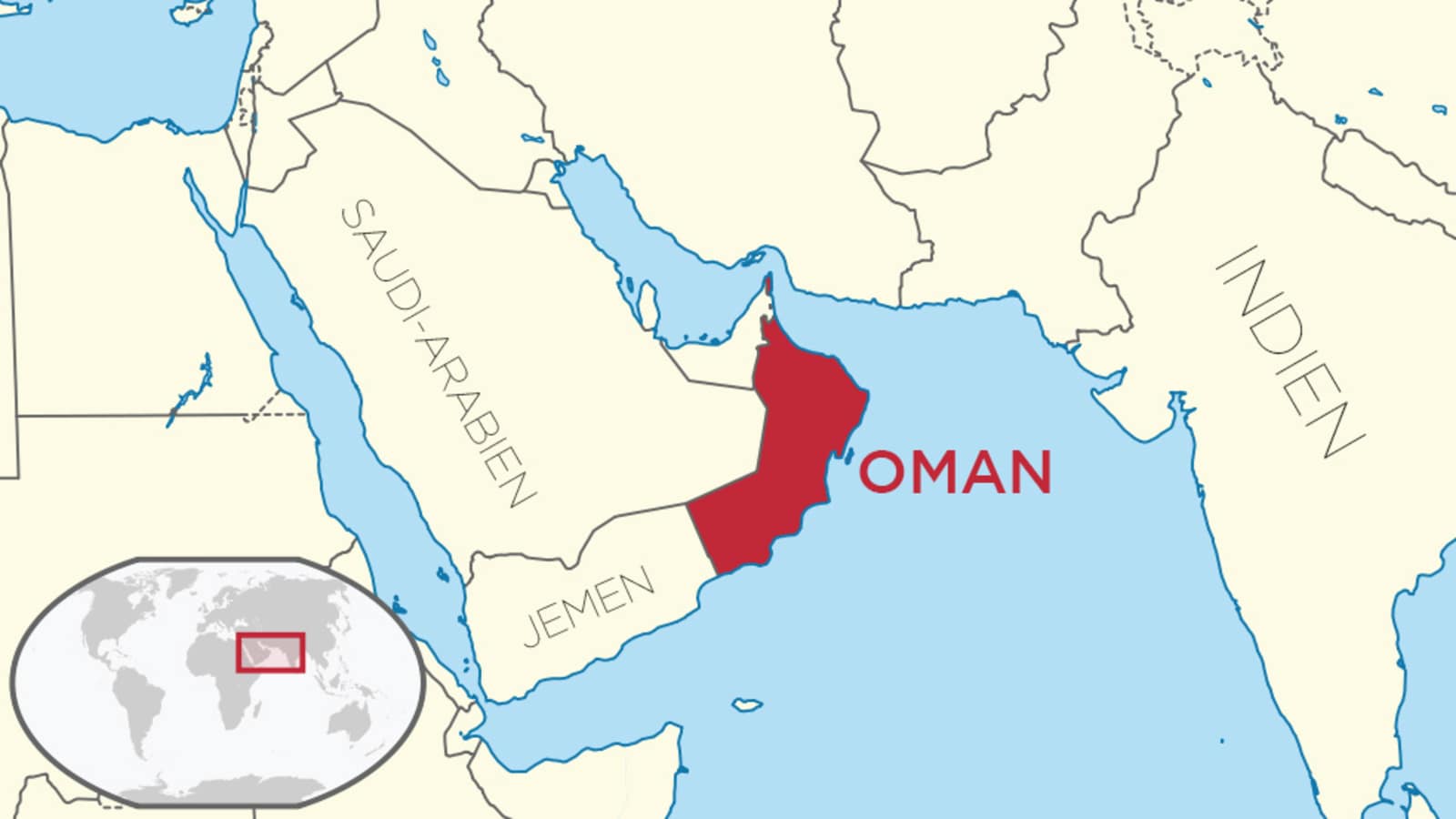 Oman Karte