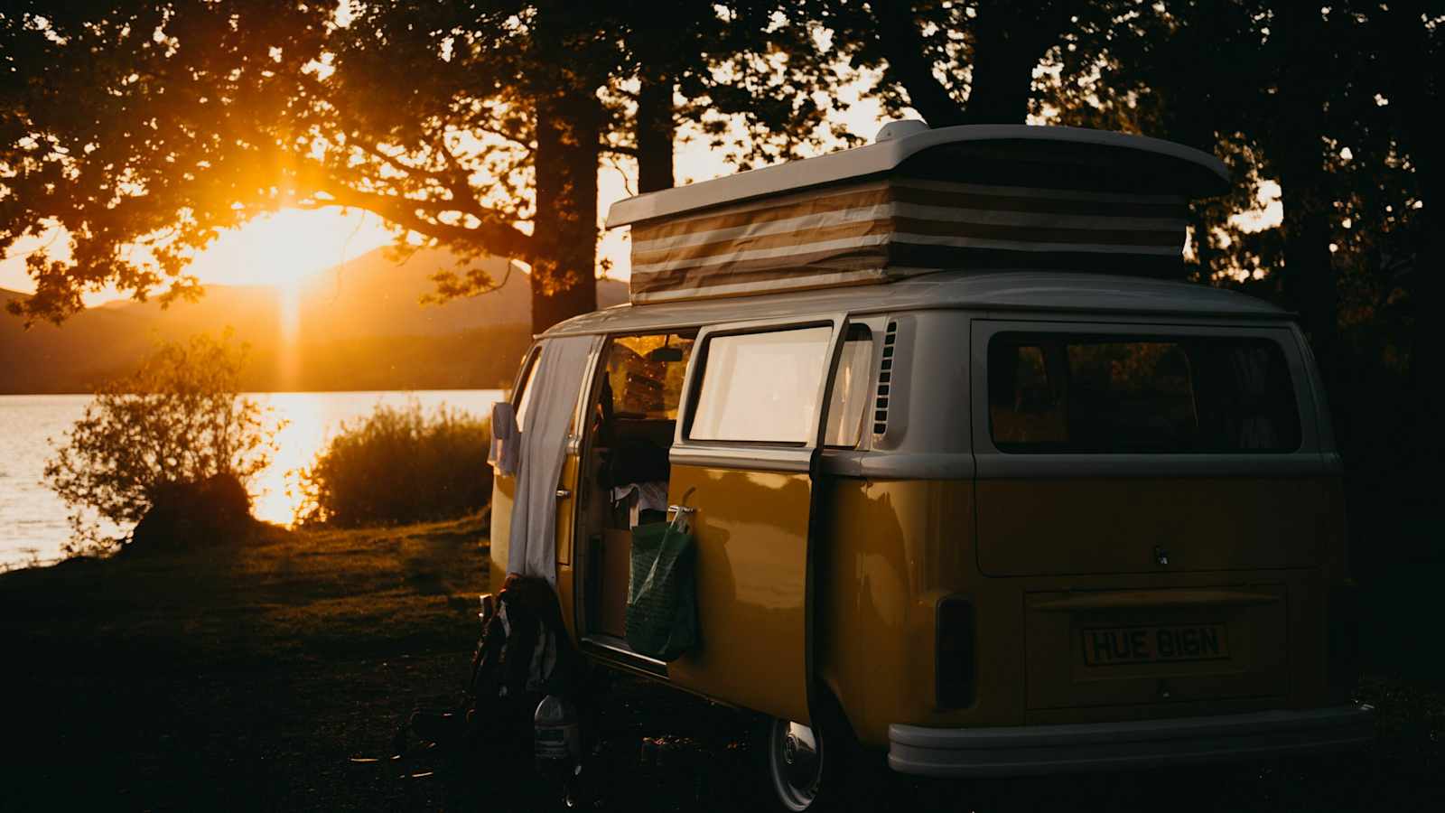 Einfach den Camperbus stehen lassen und die Gegend zu Fuß oder mit dem Rad erkunden