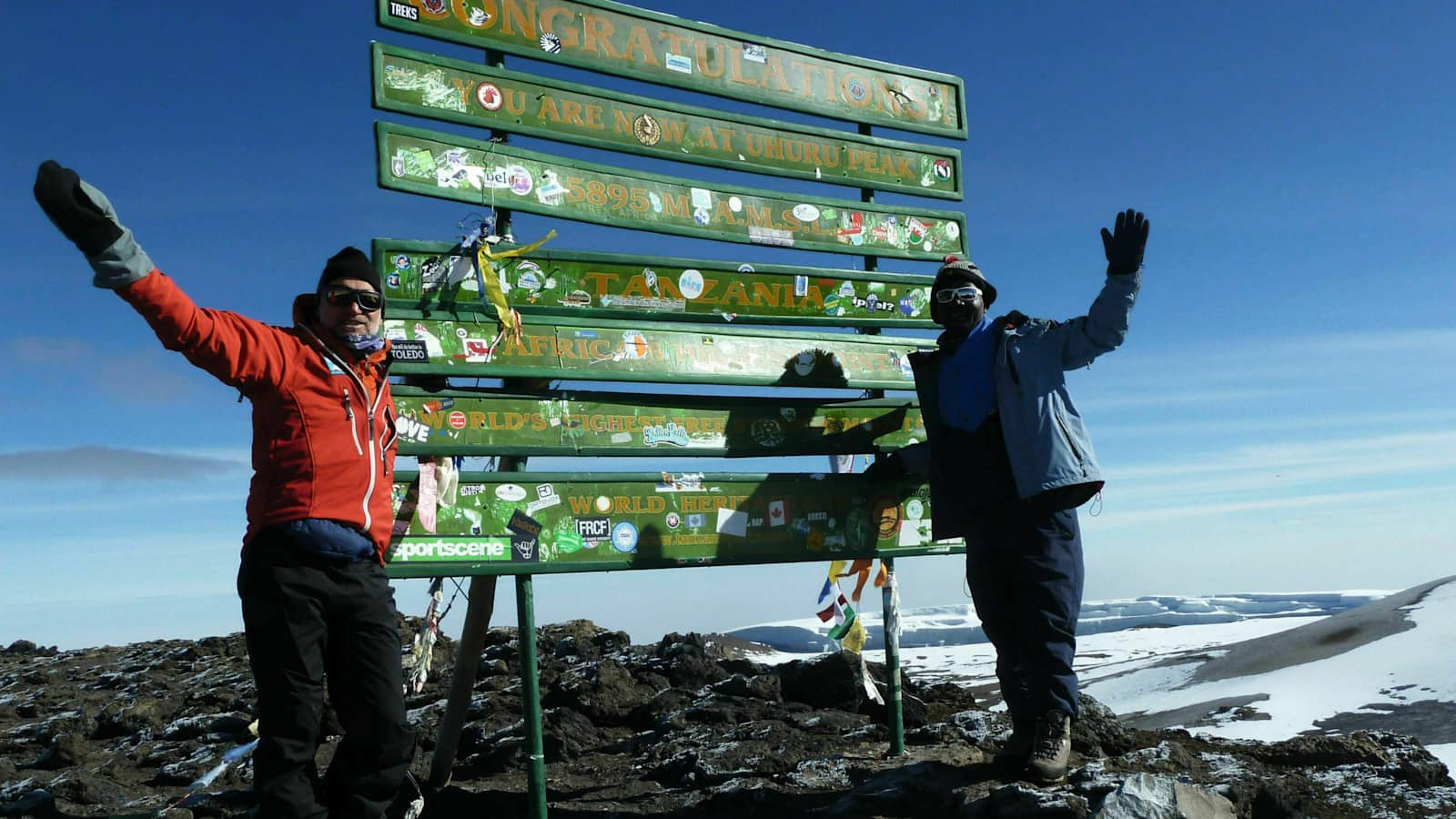 Am Gipfel des Kilimanjaro