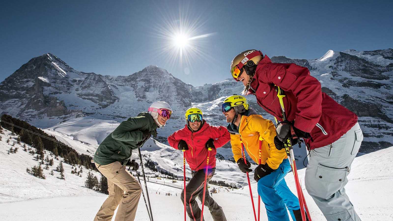 Kleines Scheidegg mit Blick auf das Dreigestirn Eiger, Mönch und Jungfrau