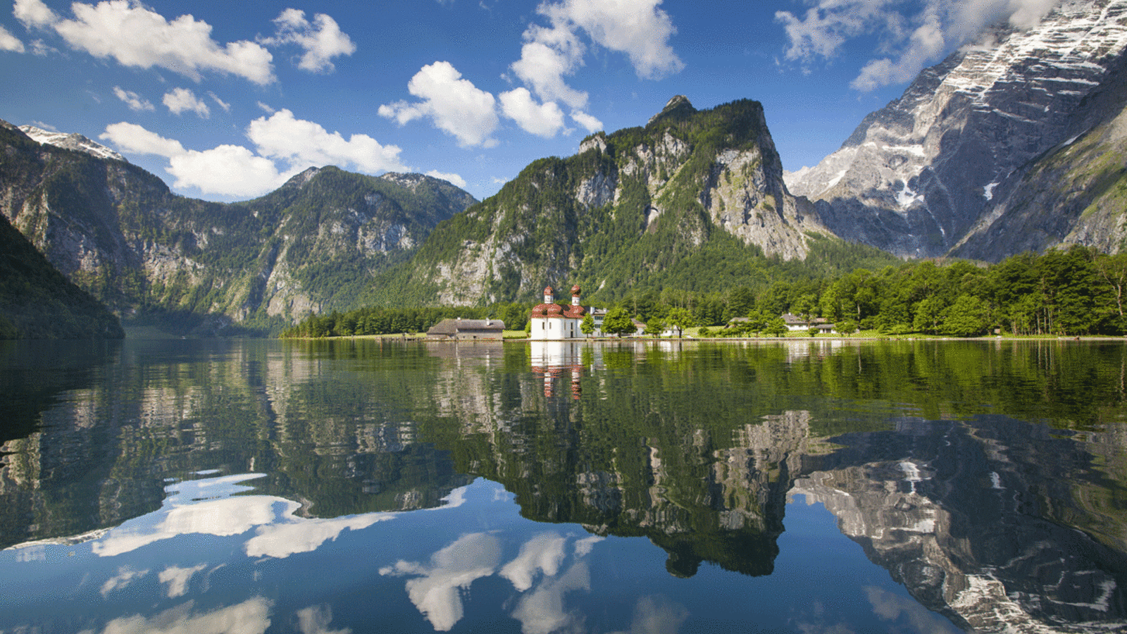 Königssee Barholomä in den Berchtesgadener Alpen