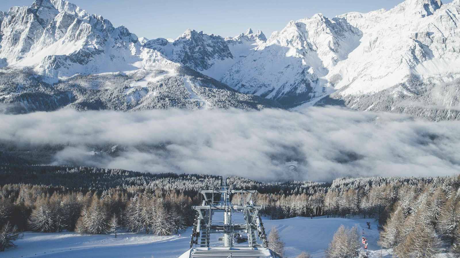 Die Aussicht auf die Dolomiten ist einzigartig.