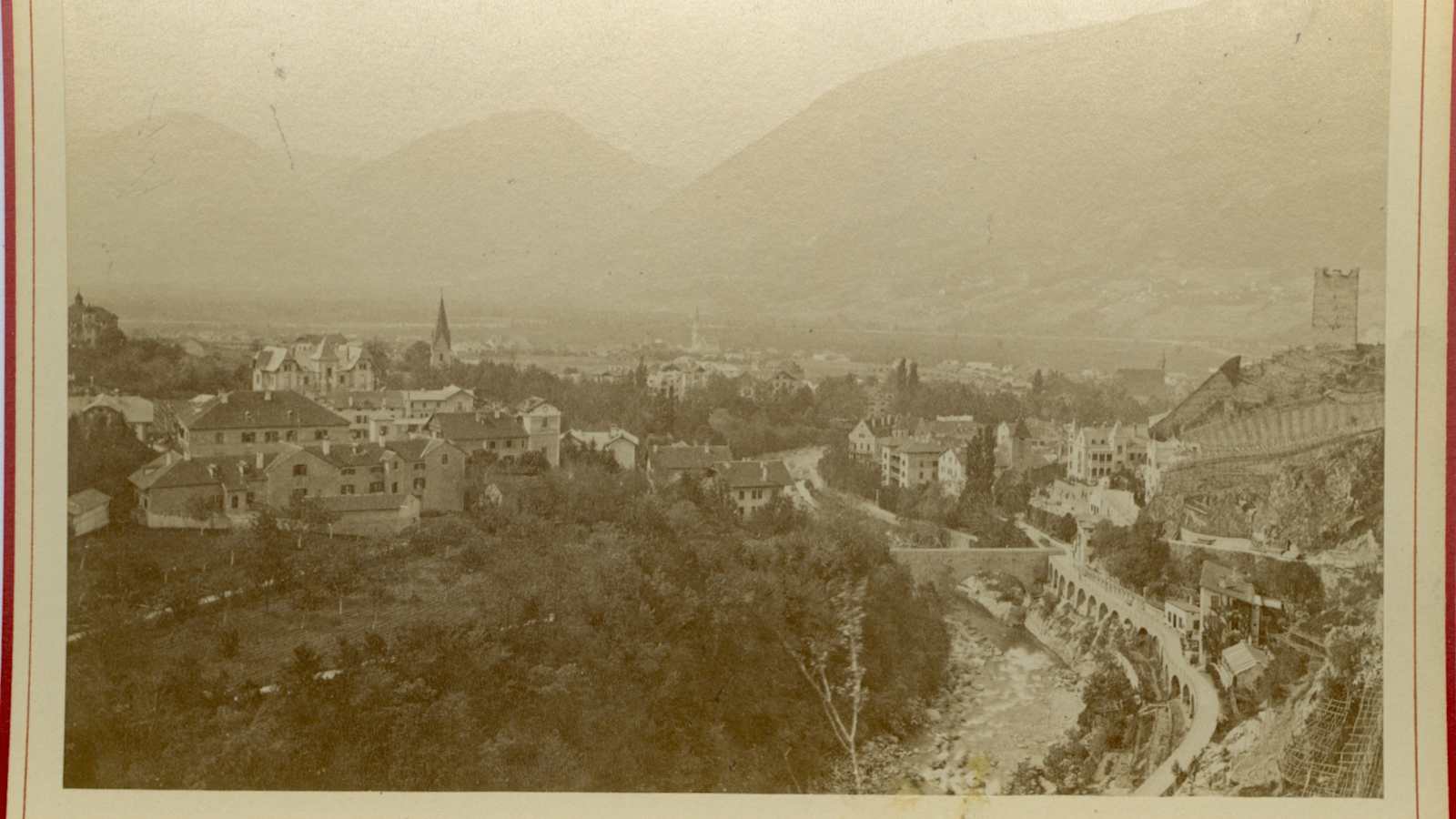 Historische Fotografie von Meran