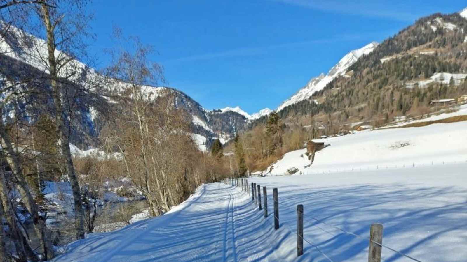 Langlaufen an der Isel im Virgental