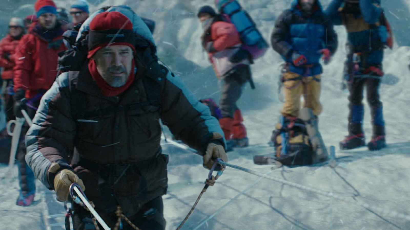 Aus dem Film "Everest 3D": Stau an einer Leiter