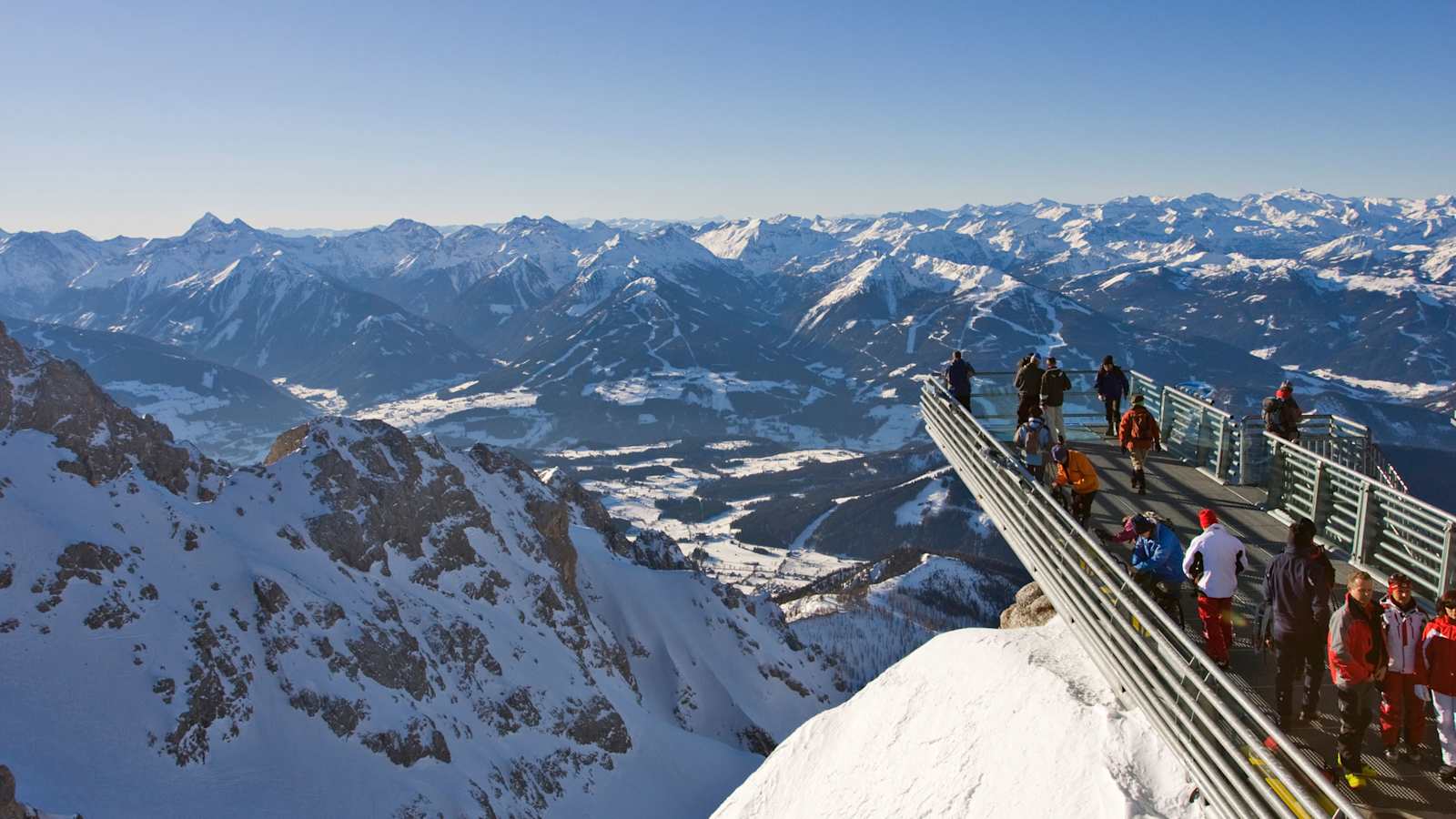 Der Dachstein-Skywalk/ Treppe ins Nichts