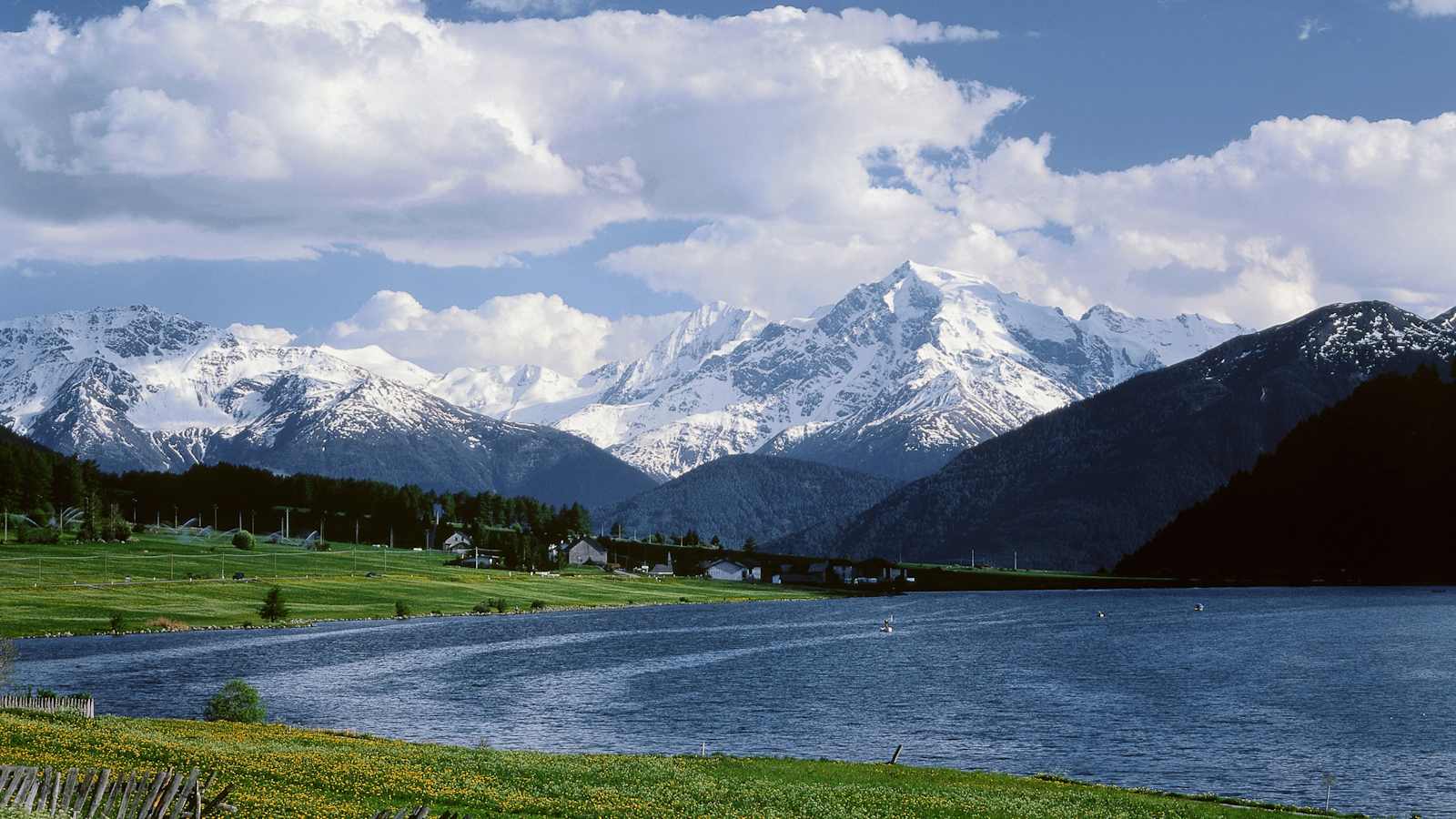 St. Valentin am Haidersee im Südtiroler Vinschgau