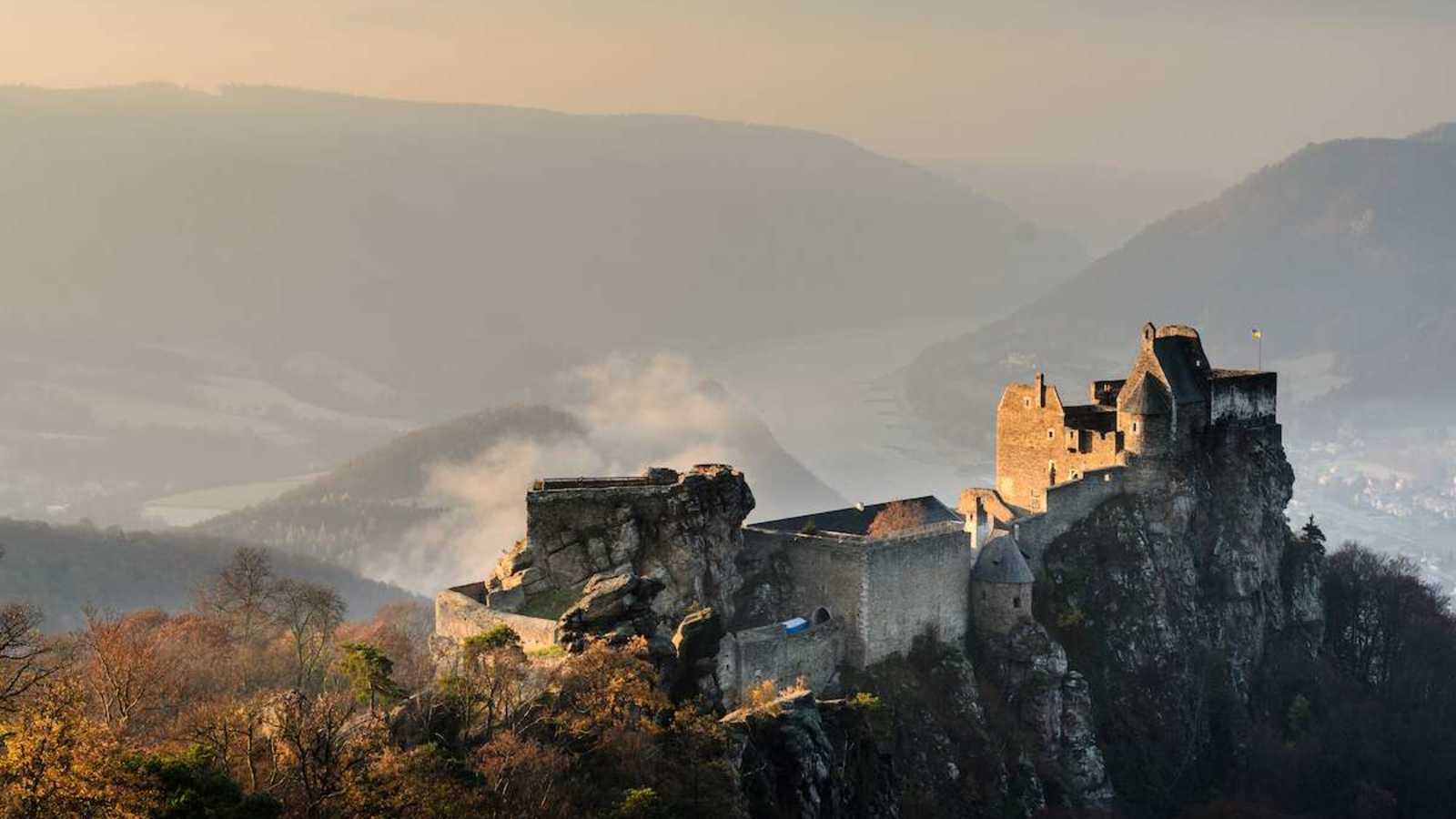 Die Burgruine Aggstein in der Wachau