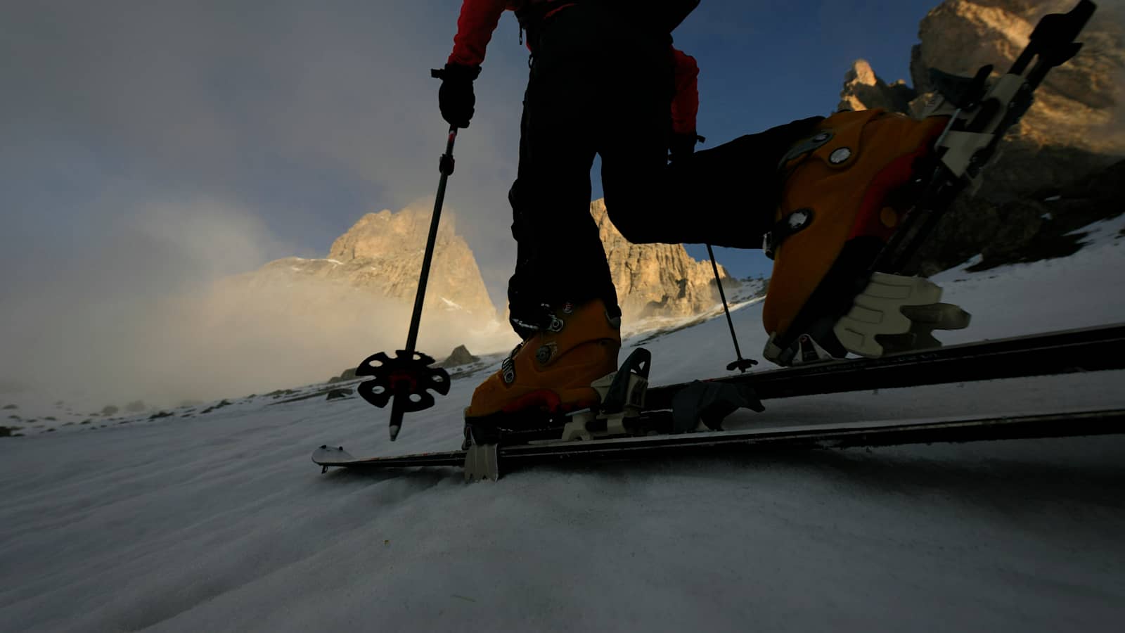 Harscheisen auf Tourenski