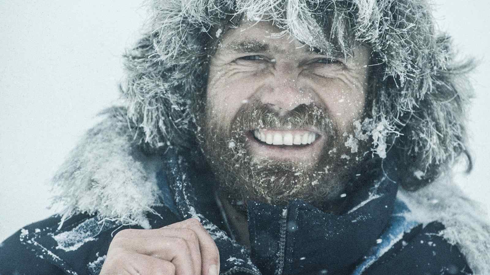 Reinhold Messner bei seiner Antarktis-Durchquerung 1989/90 