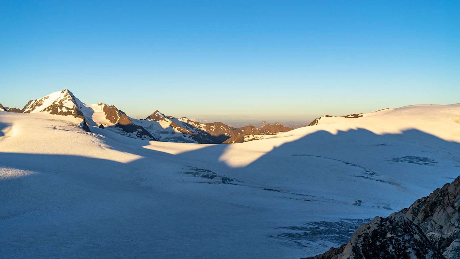 Weißkugel im Morgenlicht