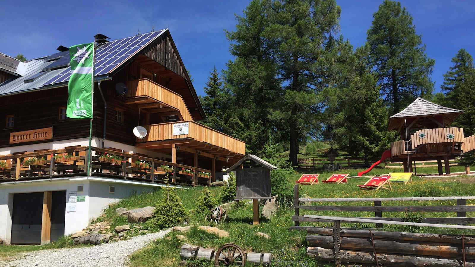 Die Neue Bonner Hütte in den Gurktaler Alpen in Kärnten