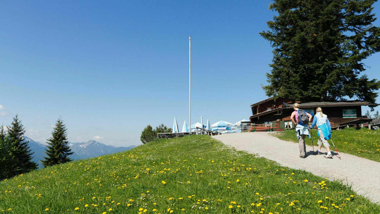 Am Weg zum Berggasthof Neureuth in Bayern