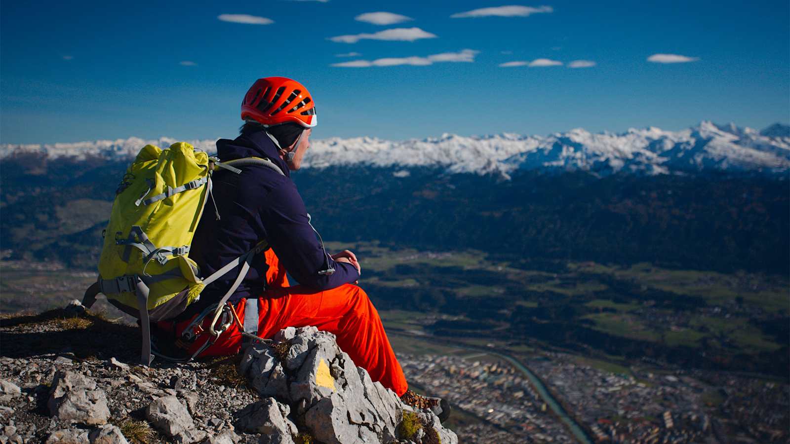 Ausblick von der Innsbrucker Nordkette auf das Inntal