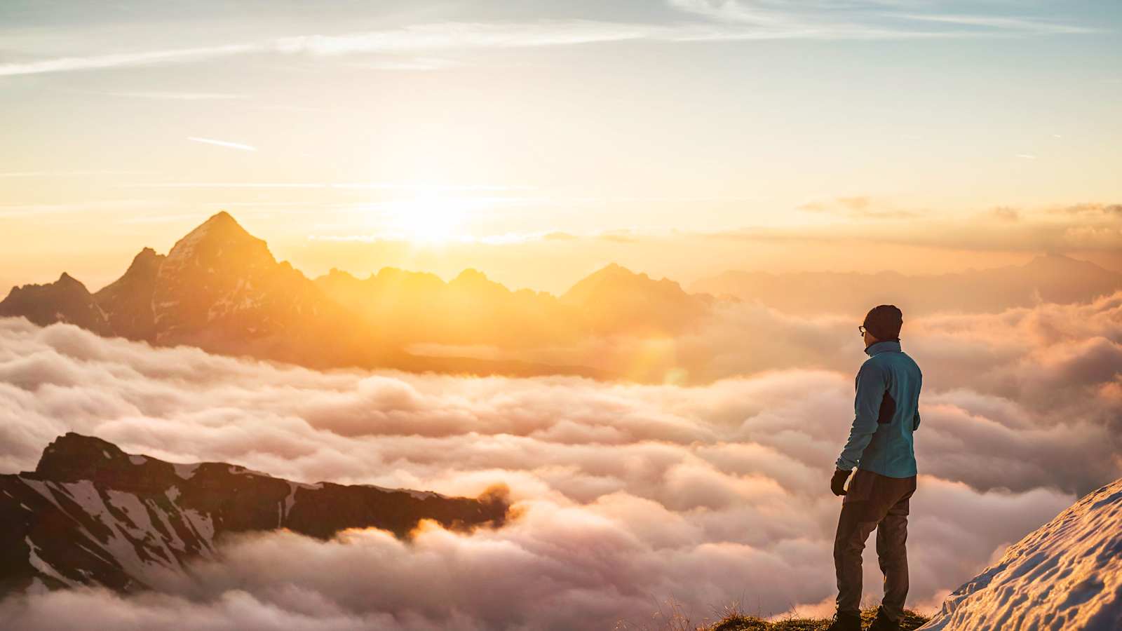 Oberstdorf: Alpen bei Sonnenaufgang in Bayern