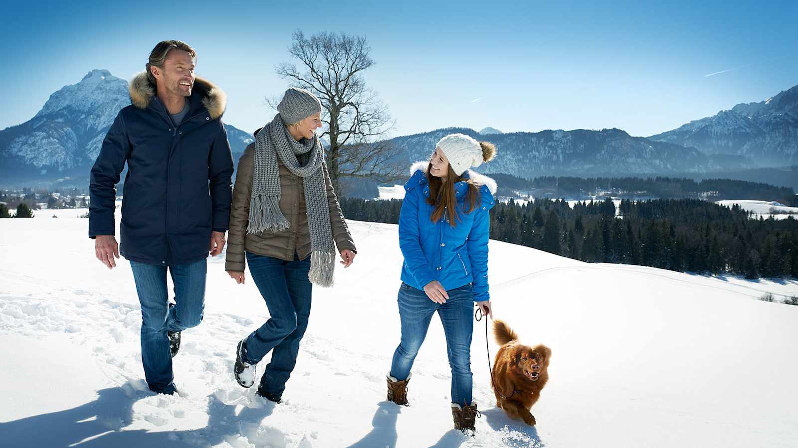 Allgäu Spaziergang im Schnee