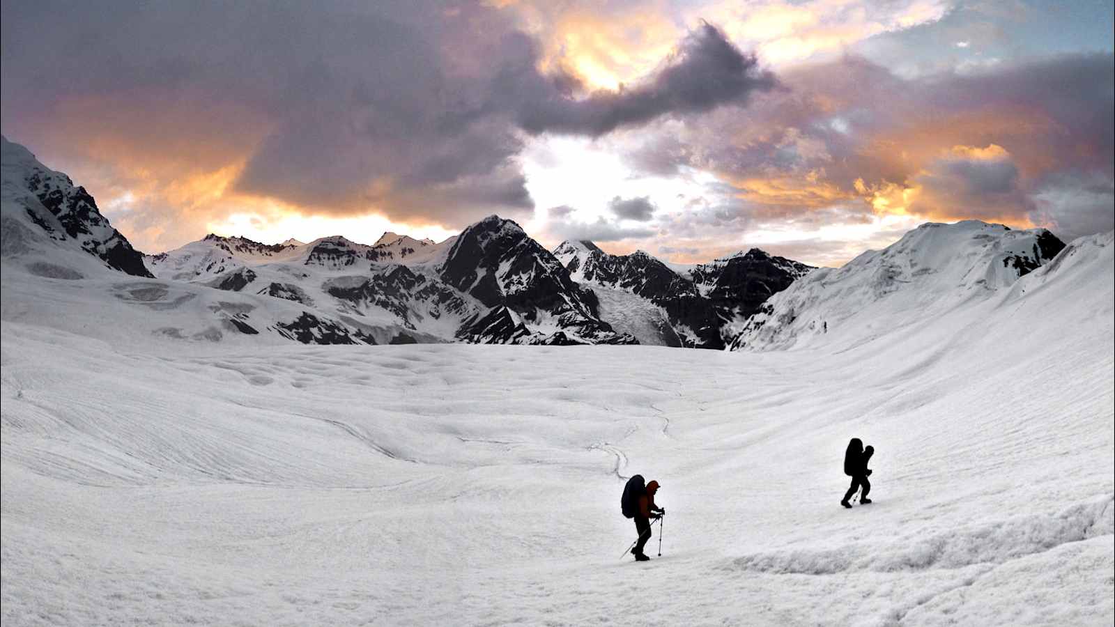 Bergsteiger im Pamir-Gebirge, Tadschikistan