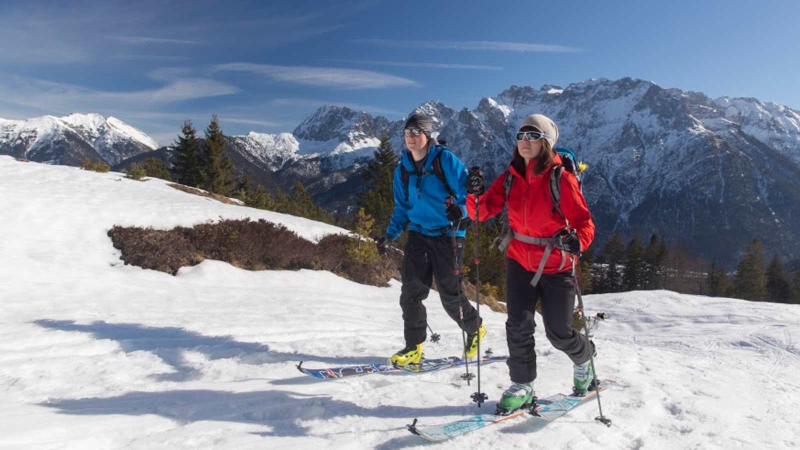 Pistenskitour in Bayern: Skigebiet Hausberg bei Garmisch-Partenkirchen