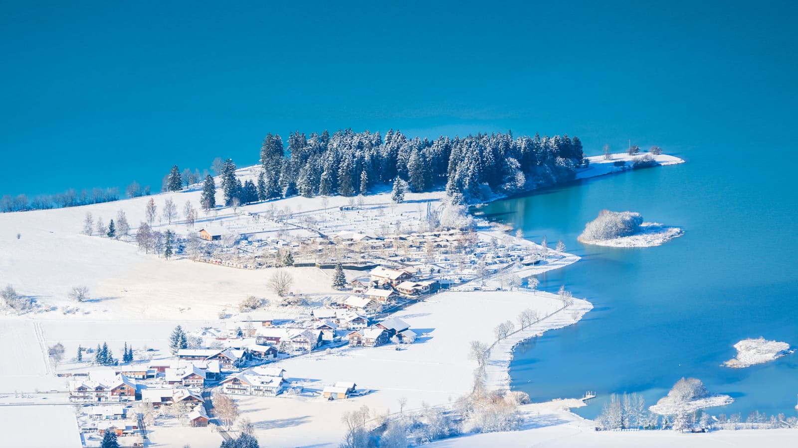 Bergwelten Campingplatz Brunnen Allgäu Winter