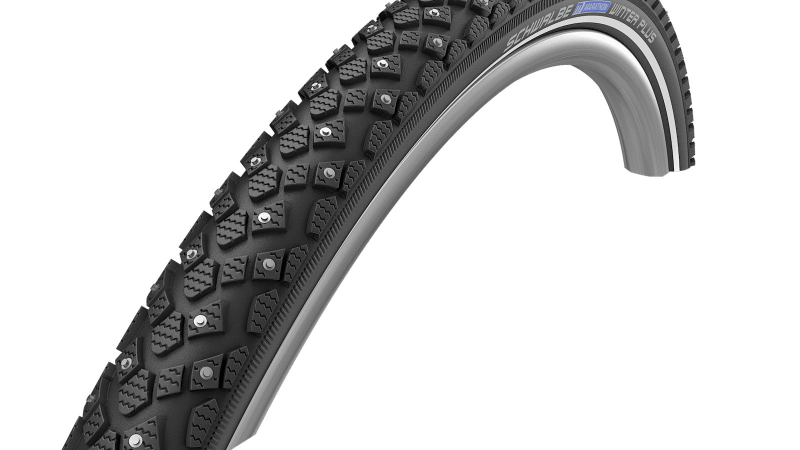 Hält selbst auf Glatteis: Der Spikereifen Marathon Winter Plus von Schwalbe. 