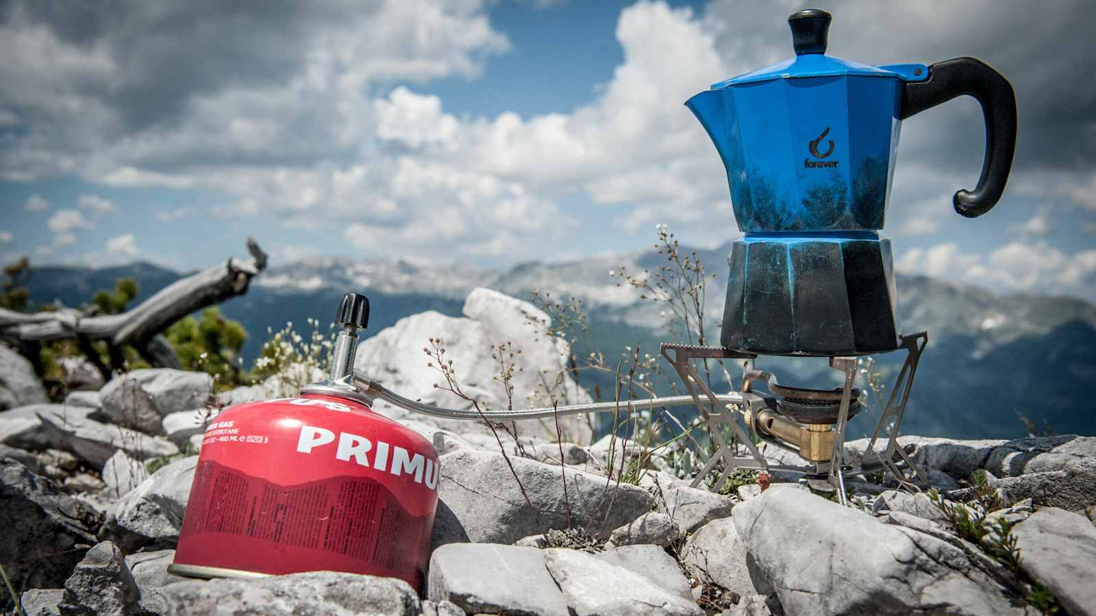 Selbstgekochter Kaffee in den Bergen schmeckt einfach am besten!