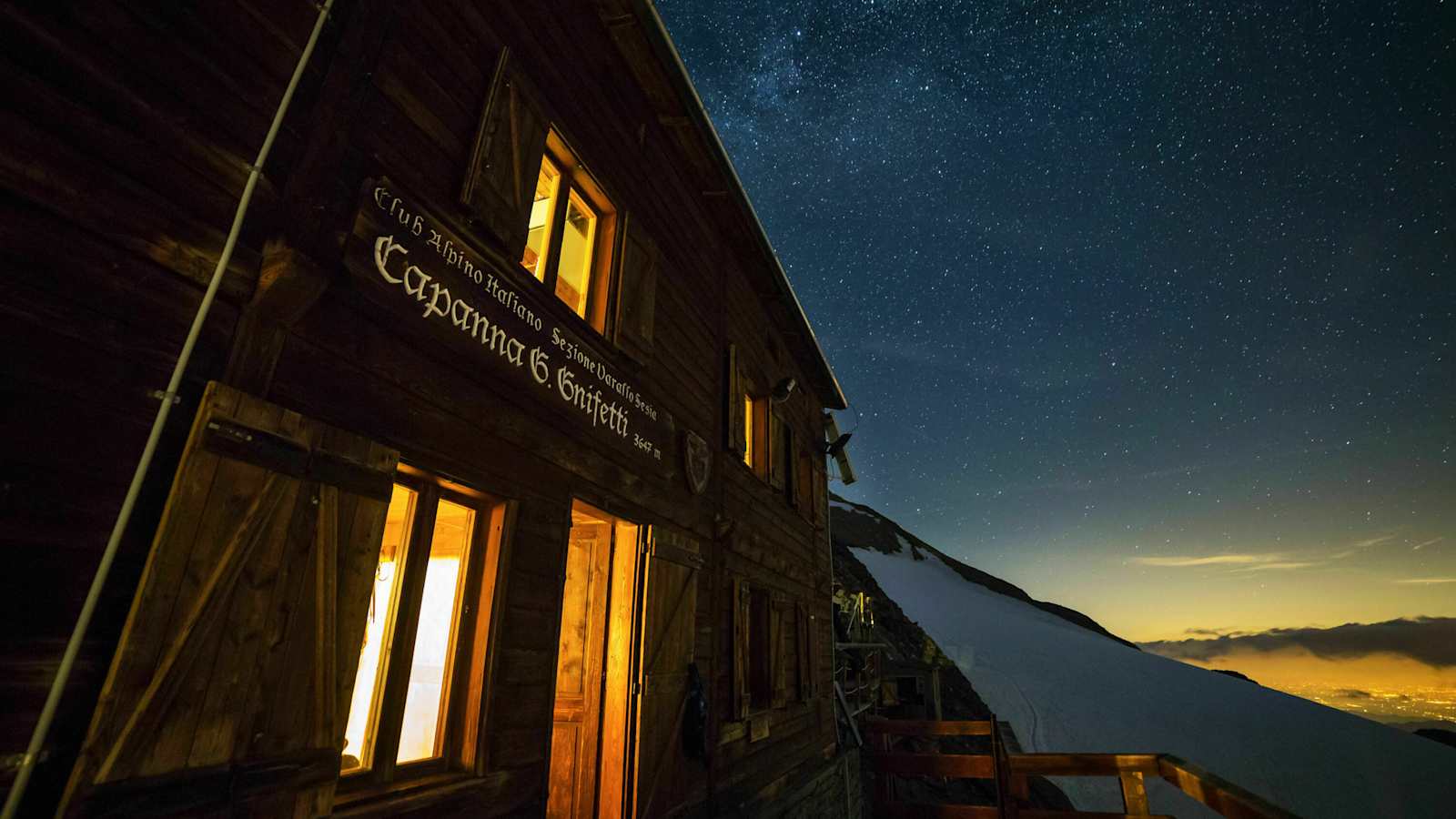 Das Rifugio Gnifetti im Monte Rosa-Massiv