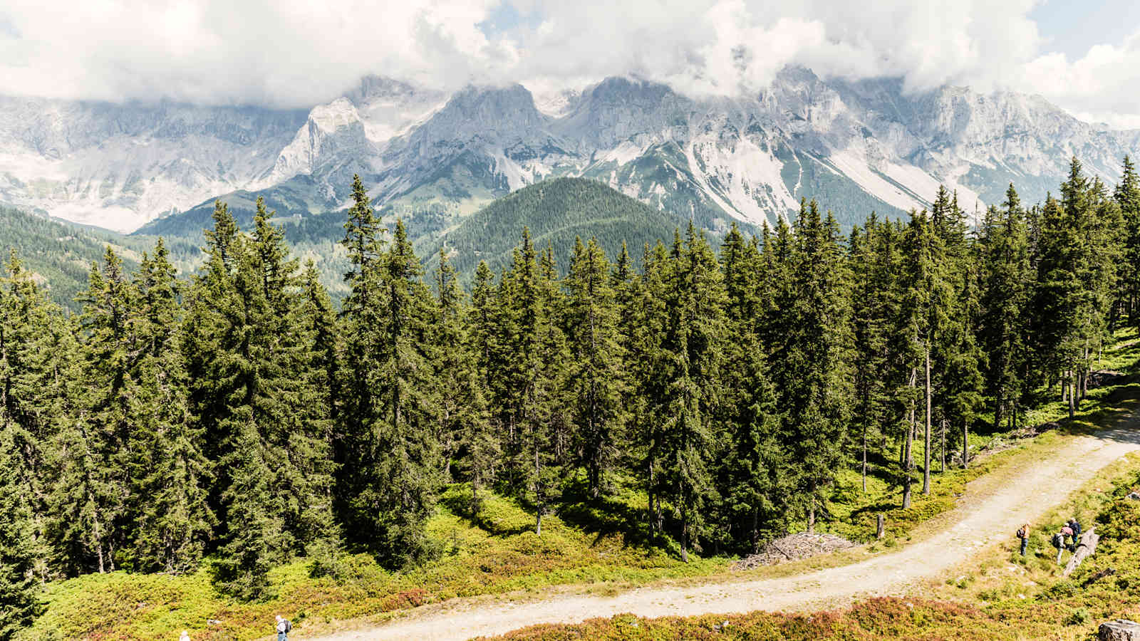 Das wunderschöne Dachstein-Panorama.