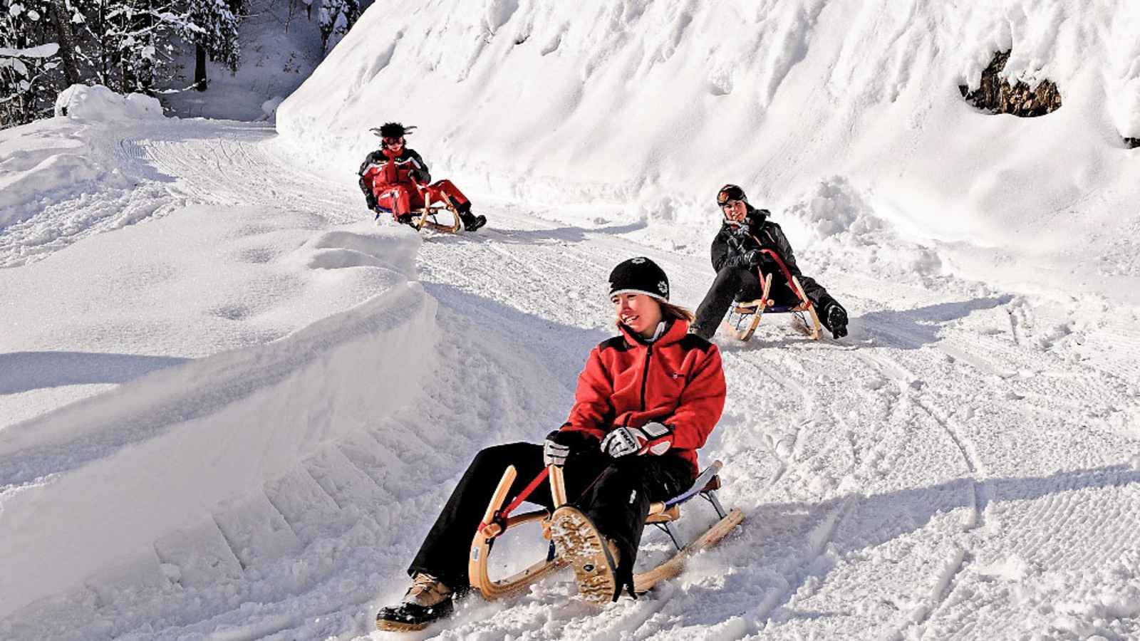 3D-Kartenausschnitt der Rodelbahn vom Elfer Lift im Stubaital in Tirol