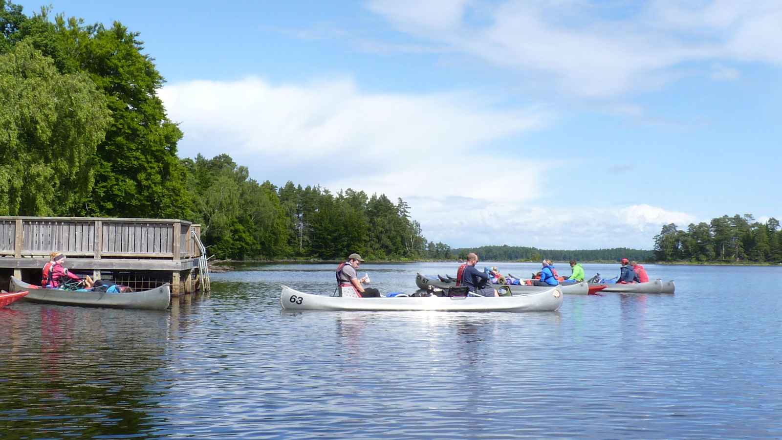 Kanufahren in Südschweden mit dem Team Insieme