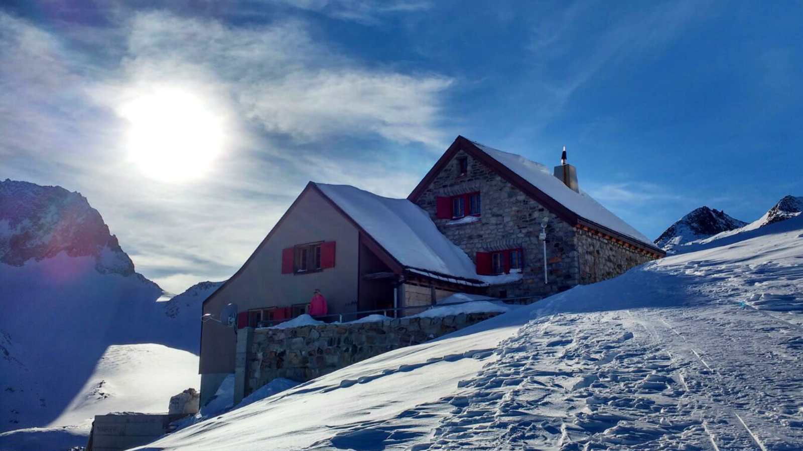 Rotondo Hütte in der Schweiz