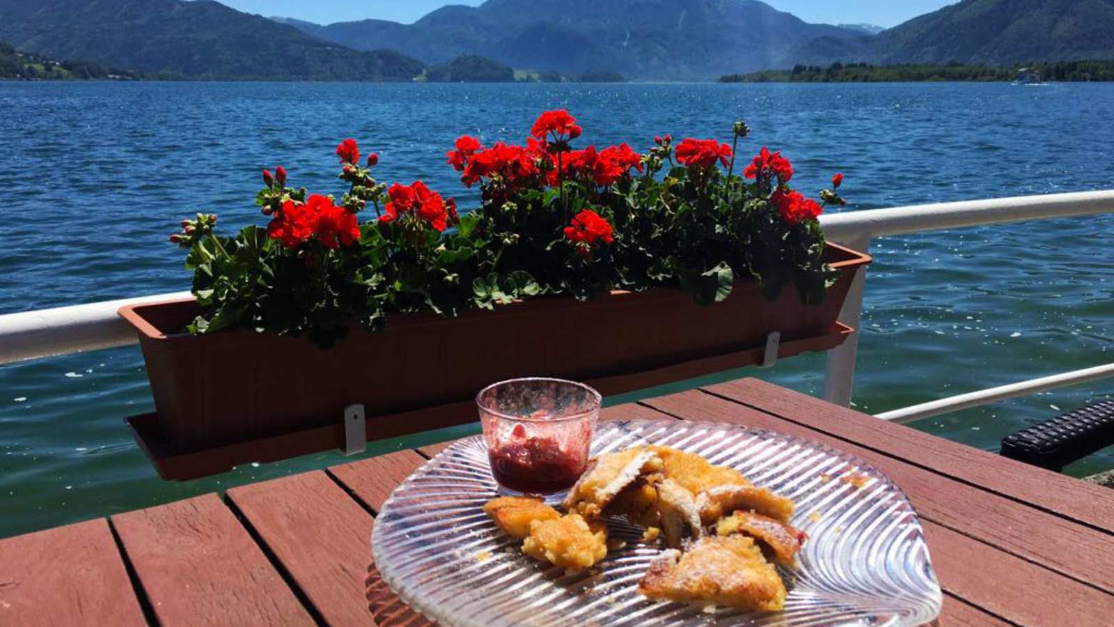 Kaiserschmarrn im Seerestaurant Mondsee im Salzkammergut