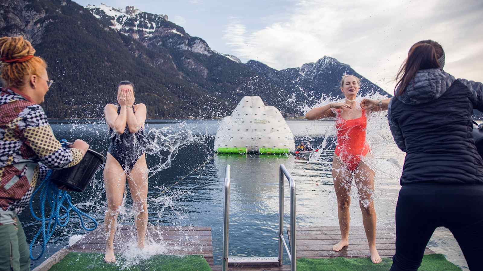 Eisbaden, Silvesterschwimmen, Achensee