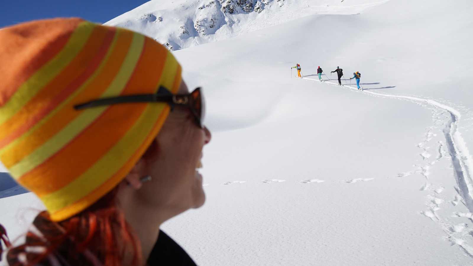 Skitourengeher im Gelände