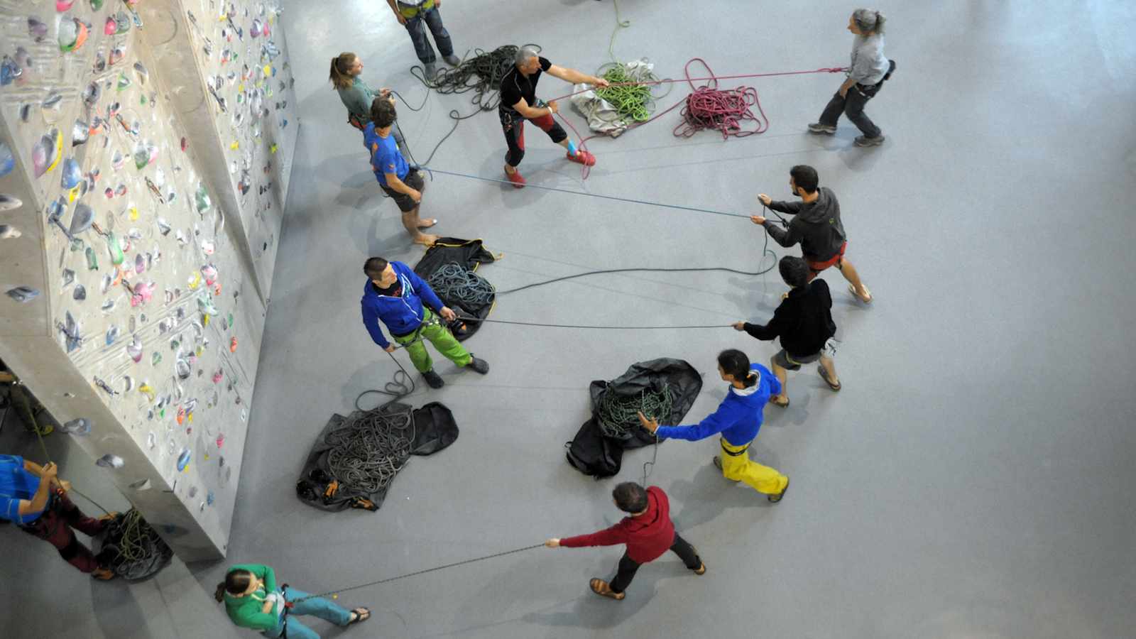 Methodischer Aufbau des Sicherungstrainings im Rahmen der Sportkletterlehrerausbildung