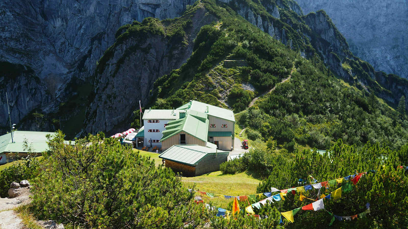 Das Stripsenjochhaus im Kaisergebirge in Tirol