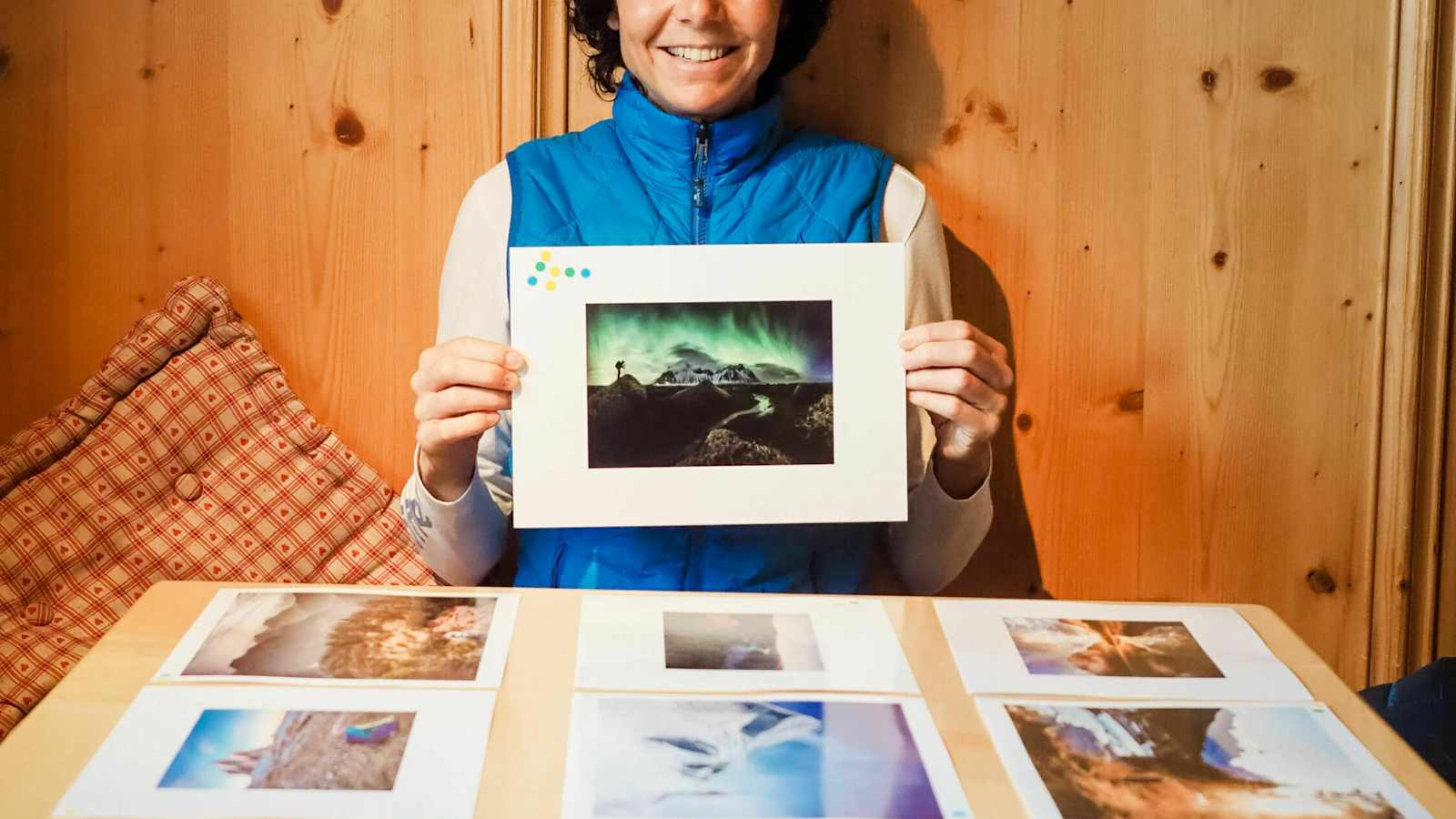 Gerlinde Kaltenbrunner mir ihrem Siegerbild