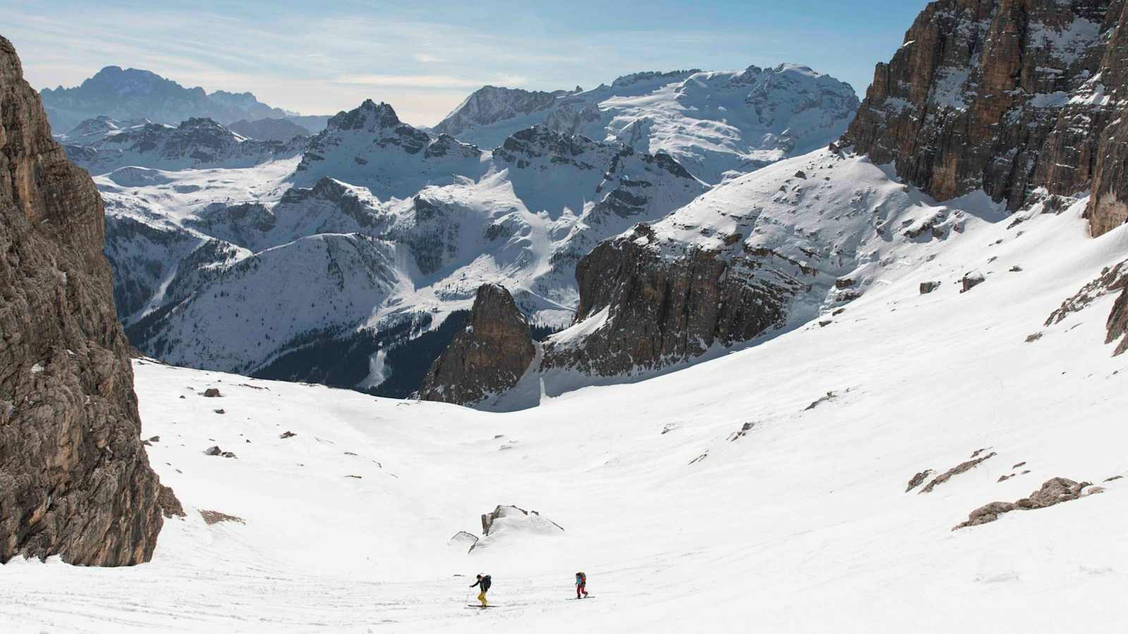 Alpine Schneelandschaft.